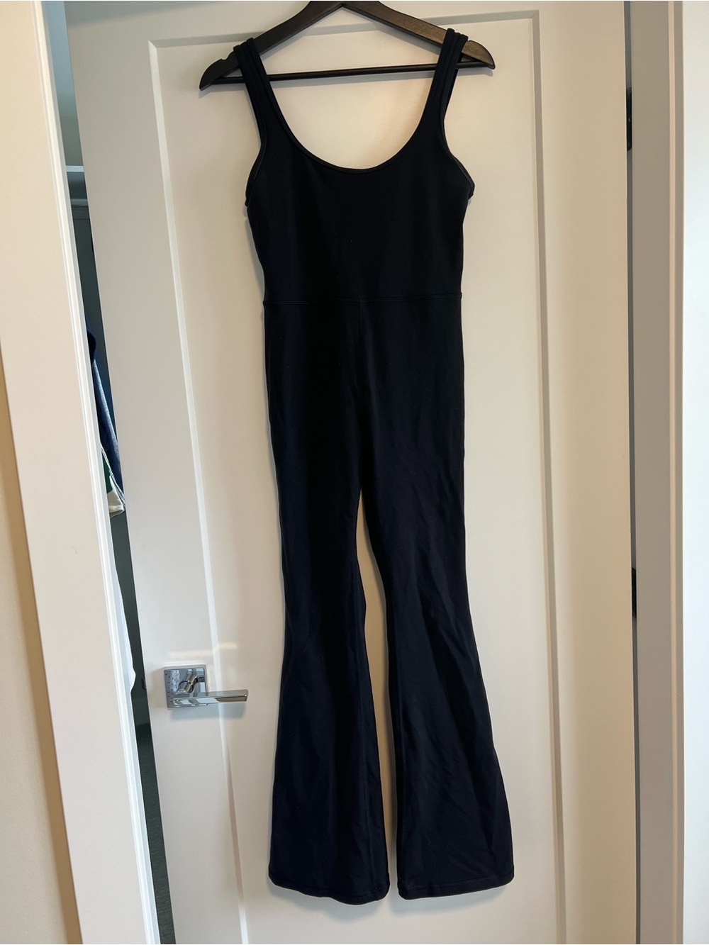 Wilfred Black Scoop Neck Sleeveless Flared Jumpsuit